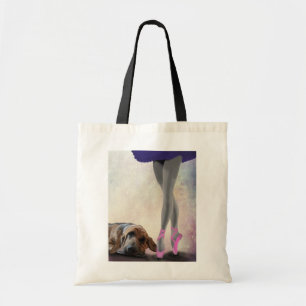 Bloodhound And Ballet Dancer Tote Bag