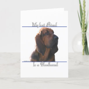 Bloodhound Best Friend; Bloodhound gifts; Holiday Card