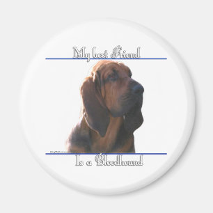 Bloodhound Best Friend; Bloodhound gifts; Magnet