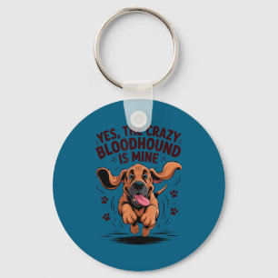Bloodhound Breed Cute Pet Dog Lover Cartoon Funny  Key Ring