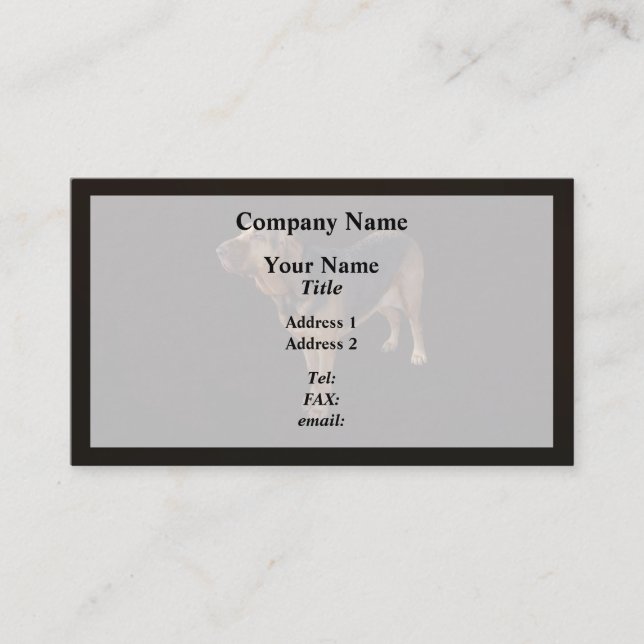 Bloodhound Business Card (Front)