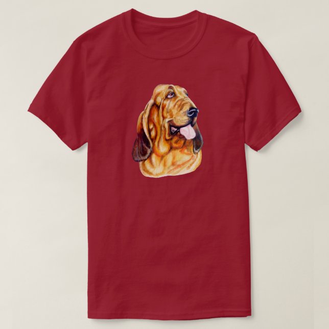 Bloodhound Bust T-Shirt (Design Front)