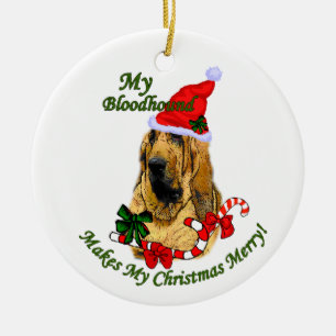Bloodhound Christmas Gifts Ornament