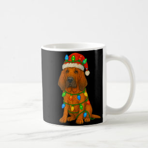 Bloodhound Christmas Lights Dog Lover Xmas Pajama Coffee Mug