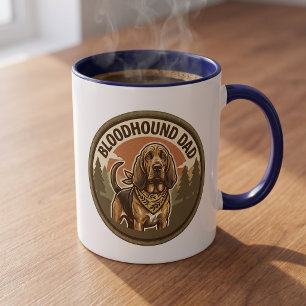 Bloodhound Dad Coffee Mug Hound Dog Dad Gift