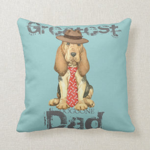 Bloodhound Dad Cushion