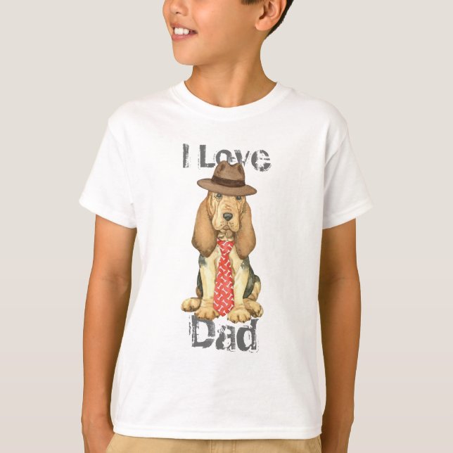 Bloodhound Dad T-Shirt (Front)