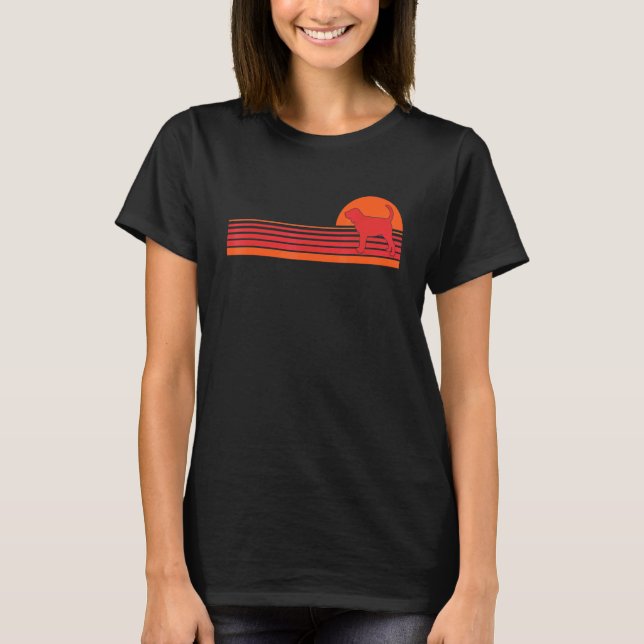 Bloodhound Dog Breed Animal Retro Vintage Style Do T-Shirt (Front)