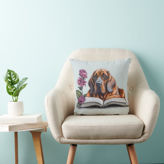 Bloodhound Dog Cushion (Chair)