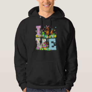 Bloodhound Dog Easter Egg Hunt Funny Love Bloodhou Hoodie