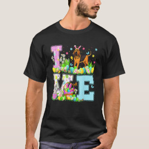 Bloodhound Dog Easter Egg Hunt  Love Bloodhound Ea T-Shirt