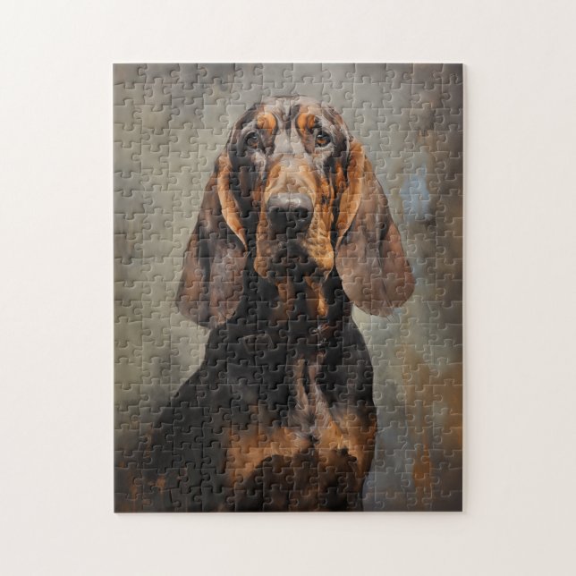 Bloodhound dog jigsaw puzzle (Vertical)