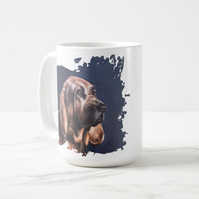 Bloodhound dog love mug  (Front Left)