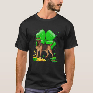 Bloodhound Dog Lucky Charm St. Patrick's Day Party T-Shirt