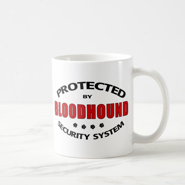 Bloodhound Dog Security Coffee Mug (Right)