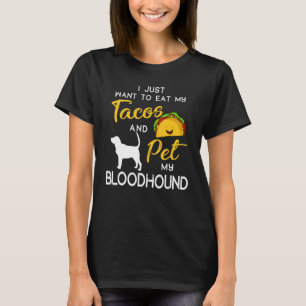 Bloodhound Dog Tacos Owner Christmas Birthday T-Shirt