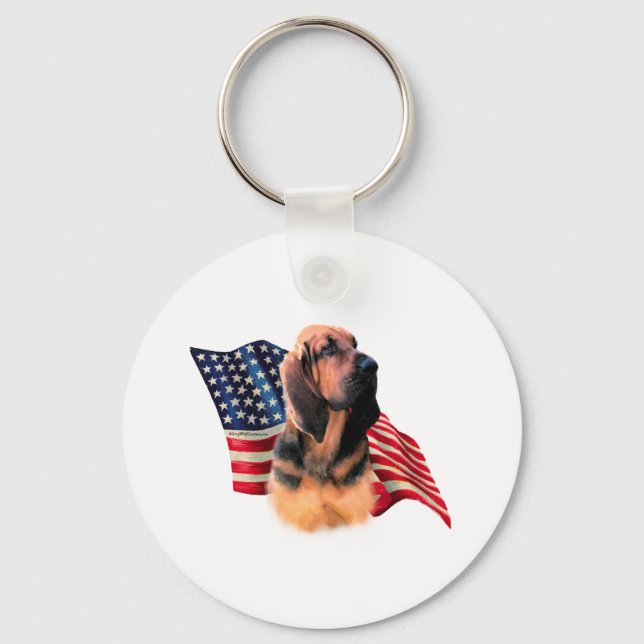 Bloodhound Flag Key Ring (Front)