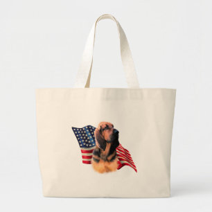 Bloodhound Flag Large Tote Bag