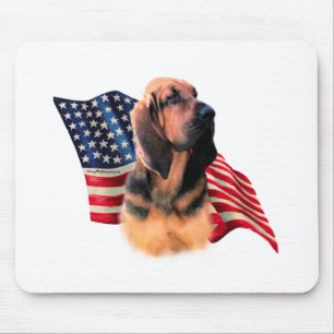Bloodhound Flag Mouse Pad