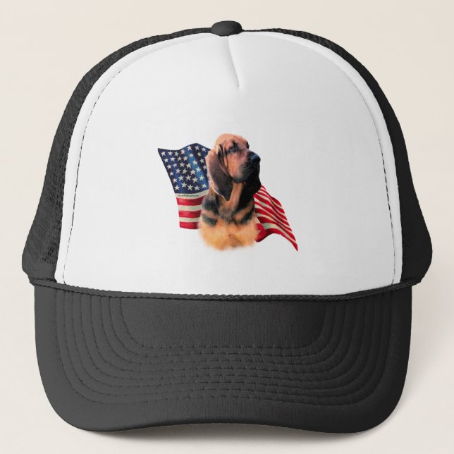 Bloodhound Flag Trucker Hat (Front)