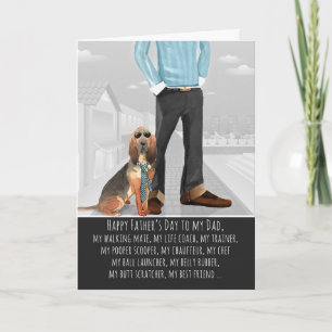 Bloodhound from the Dog Father's Day Card