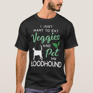 Bloodhound Funny Vegan Dog Lover Owner Xmas Birthd T-Shirt