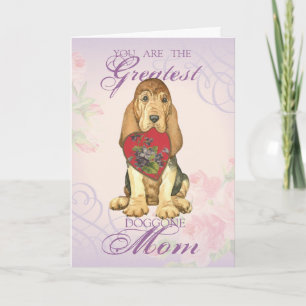 Bloodhound Heart Mum Card