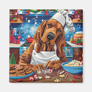 Bloodhound Holiday Baking: Festive Christmas Magnet