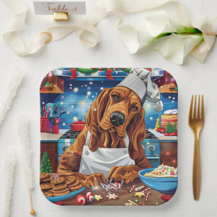 Bloodhound Holiday Baking: Festive Christmas Paper Plate