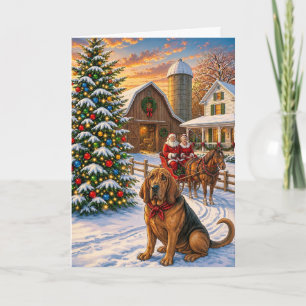 Bloodhound Holiday Card