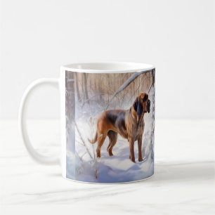 Bloodhound Let It Snow Christmas Coffee Mug