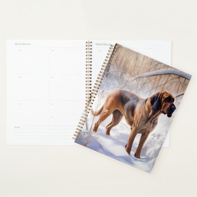 Bloodhound Let It Snow Christmas Planner (Display)