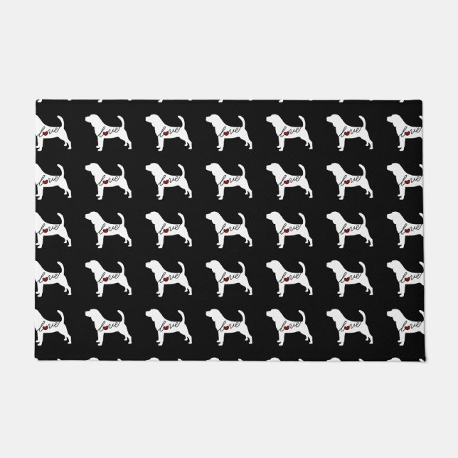Bloodhound Love Doormat (Front)