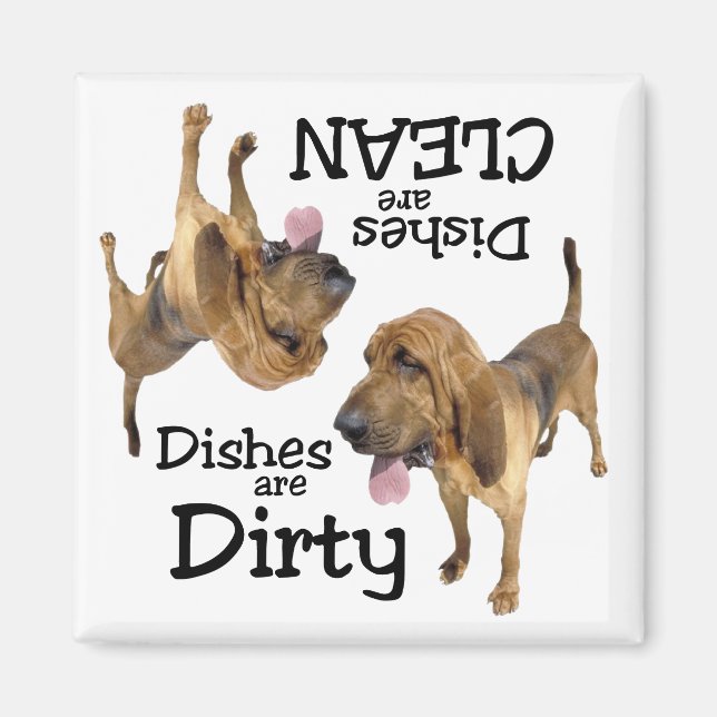 Bloodhound Lovers Dishwasher Magnet (Front)