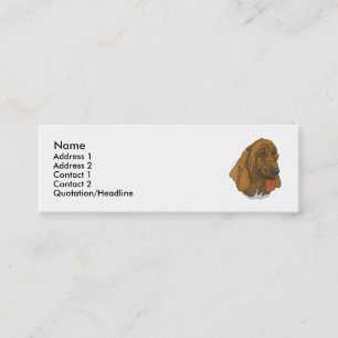 Bloodhound mini business card