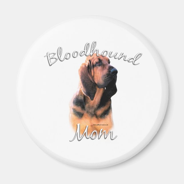 Bloodhound Mum 2 Magnet (Front)