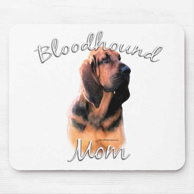 Bloodhound Mum 2 Mouse Pad (Front)