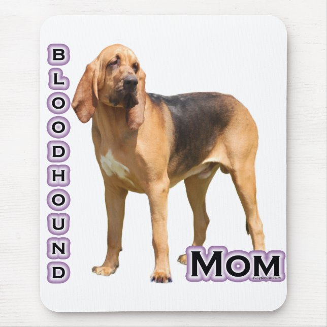 Bloodhound Mum 4 Mouse Pad (Front)
