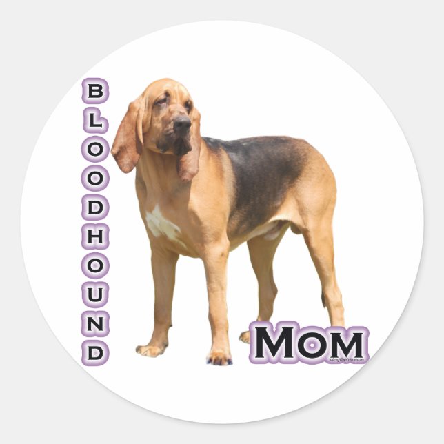 Bloodhound Mum 4 - Sticker (Front)