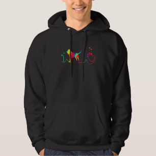 Bloodhound Mum Dad Heartbeat Dog Hoodie