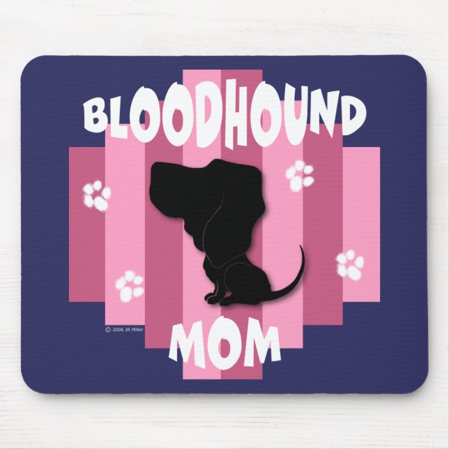 Bloodhound Mum Mousepad (Front)