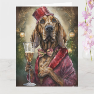 Bloodhound New Year Card