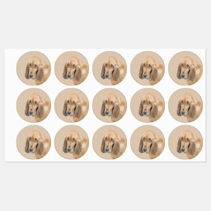 Bloodhound Painting - Cute Original Dog Art