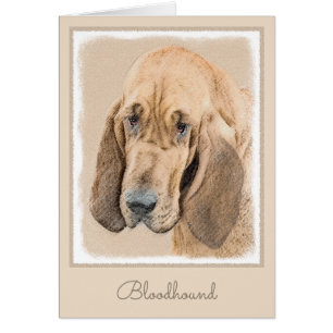 Bloodhound Painting - Cute Original Dog Art