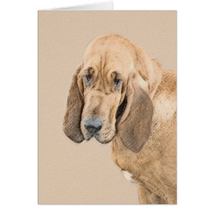 Bloodhound Painting - Cute Original Dog Art