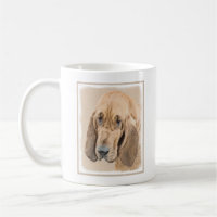 Bloodhound Painting - Cute Original Dog Art