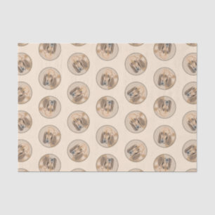 Bloodhound Painting Red Cute Scent Hound Dog Art Tissue Paper