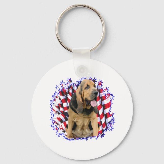 Bloodhound Patriot Key Ring (Front)