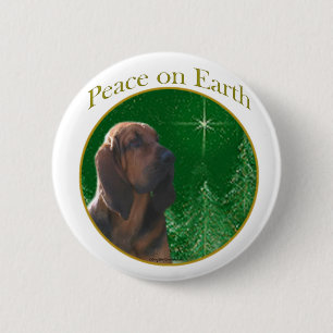Bloodhound Peace 6 Cm Round Badge