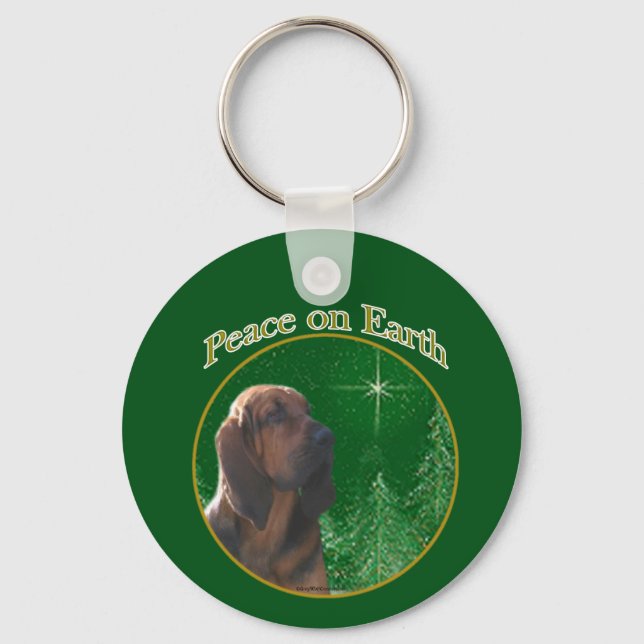 Bloodhound Peace Key Ring (Front)